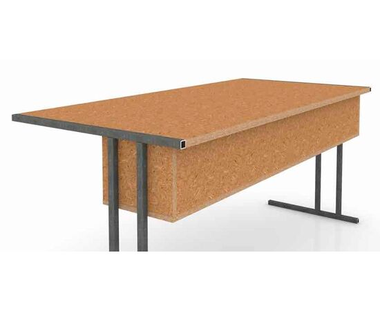 Bürotisch Quadora mit Ablage
